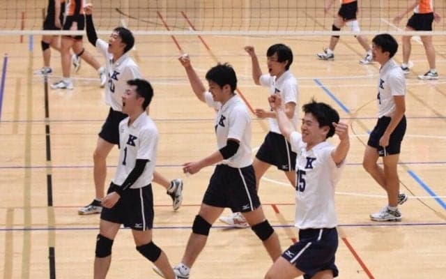 【バレーボール部男子】　インカレ２回戦で法大に勝利し、３回戦進出！