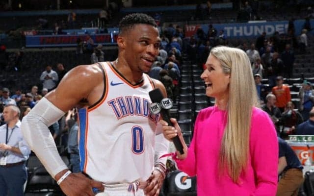 トリプル・ダブル歴代回数3位に並んだウェストブルック「神様に感謝しないと」