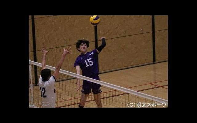 慶大をストレートで下す　３年ぶりベスト８進出／全日本大学男子選手権
