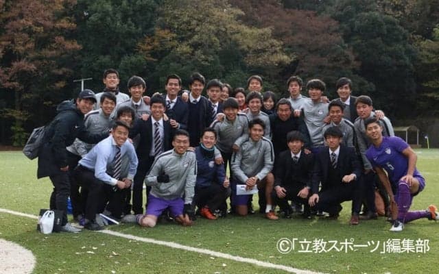 【サッカー部】Ｊ内定３人出場の中大に６失点大敗も・・・４年生は笑顔で引退