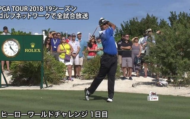 【動画】松山英樹は6つバーディを奪うも2オーバー18位で初日を終える