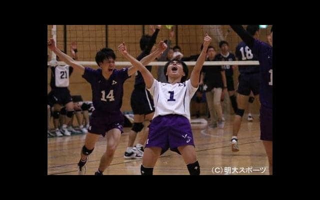 中大から４年ぶりの白星！　逆転勝ちでベスト４入り／全日本大学男子選手権  
