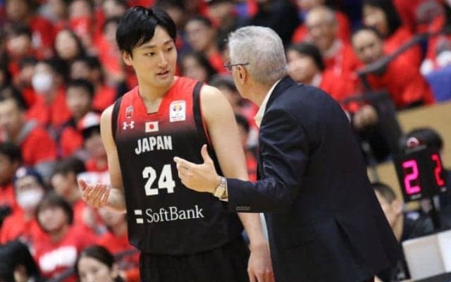 ポイントガードを務めた田中大貴、堅守からの速攻で日本代表を逆転勝利へと導く