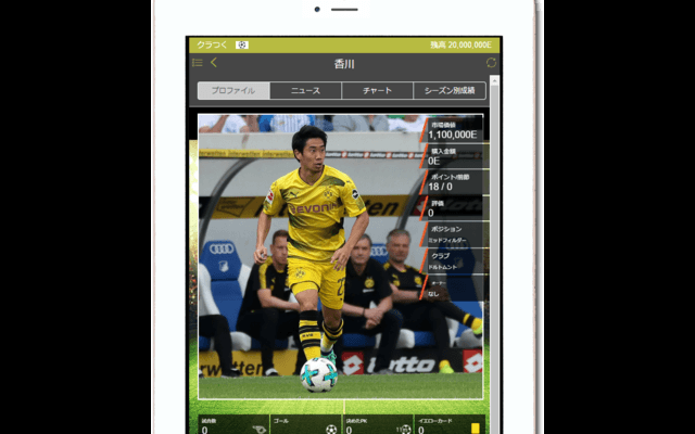 世界4大リーグ＆UEFAチャンピオンズリーグの選手が登場！サッカーゲーム「クラブつくーる！」配信開始