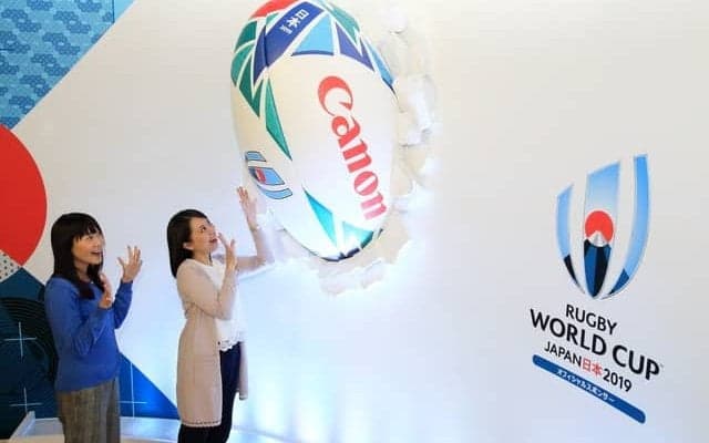 ラグビーワールドカップをイメージした「キヤノンラグビーパーク in 品川」オープン