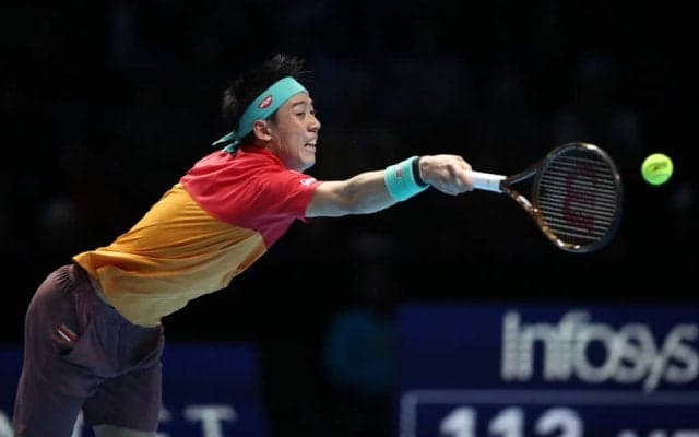 錦織の\"型破りなショット\"。ティーム戦粘りのプレーに拍手喝采[Nitto ATPファイナルズ]