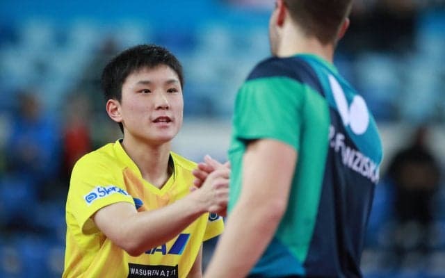 【卓球】張本智和が初戦快勝　14日、表彰台かけて韓国選手と＜ワールドツアー・グランドファイナル＞