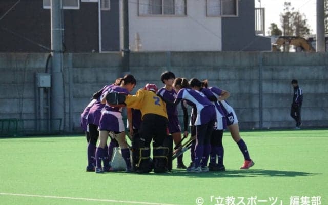 【ホッケー部女子】伝統の同立戦　新チームでの課題見える