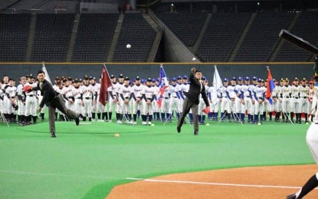 根尾昂、藤原恭大が出席し開会式に出席。精鋭小学生たちにエール【12球団ジュニアトーナメント】