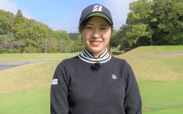 ポイントは上から入れること　大里桃子の転がりを良くするパッティングドリル