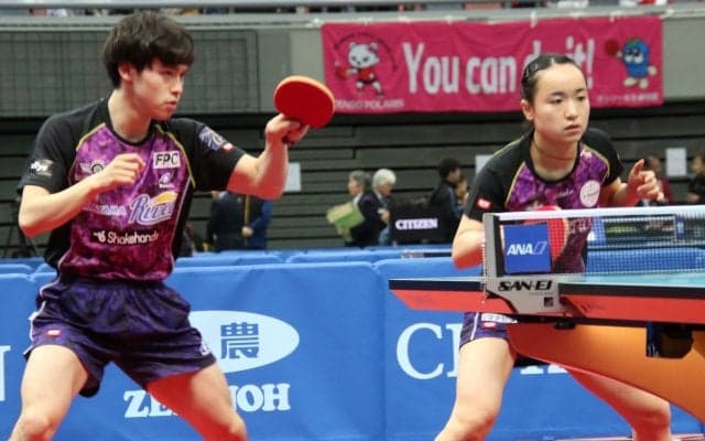 【卓球】連覇狙う森薗・伊藤ペア　圧巻の台上テクで初戦完勝＜全日本卓球2019＞