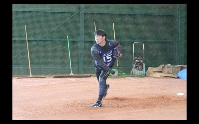 オリドラ3位荒西、連日ブルペン入りで猛アピール！　「これからは毎日入る予定」