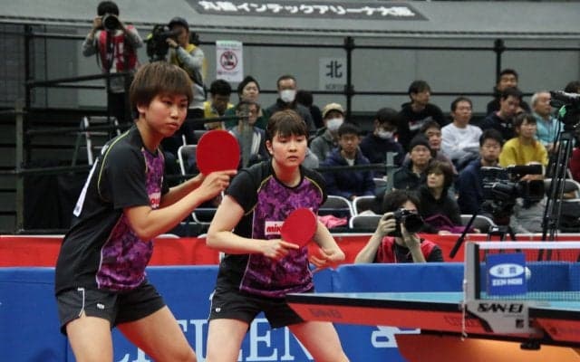 カットペアの佐藤・橋本組が金星   石川・平野組を破る＜全日本卓球2019・女子複＞