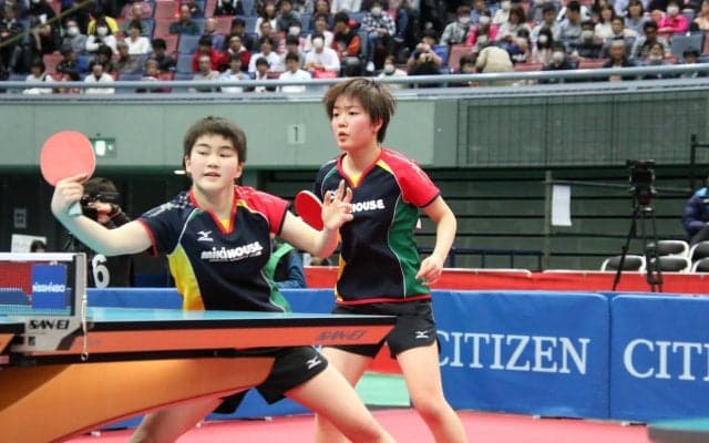 【卓球】ミキハウス芝田・大藤ペアが激闘制す　“みまひな”との決勝へ