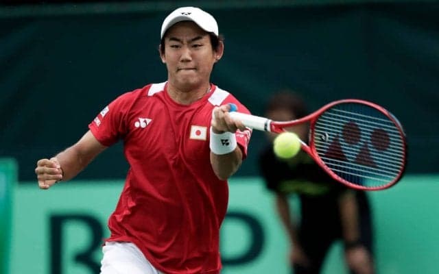 デ杯 日本VS中国、西岡が初戦を落とす[デビスカップ・予選ラウンド]