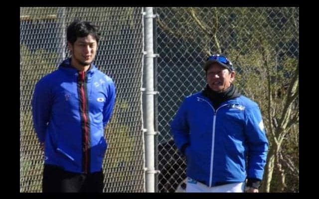 ダル、古巣キャンプ訪問で移籍の金子を絶賛　「本当に唯一無二のピッチャー」