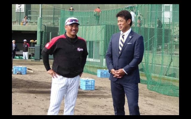 侍J稲葉監督がロッテ石垣キャンプ訪問　ドラ1藤原に期待「将来性を感じる」