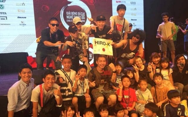 フリースタイルフットボールのアジア大会「APFFC 2018」でHiro-Kが優勝！