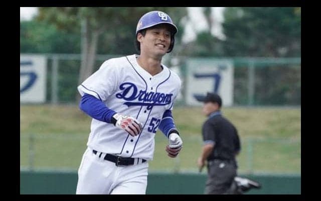 中日期待の強肩捕手・加藤匠馬がアピール弾　ロッテとの練習試合でソロ本塁打