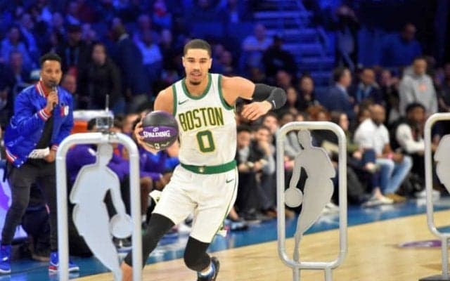 NBAのスキルズチャレンジ、ハーフコートショットでジェイソン・テイタムが優勝