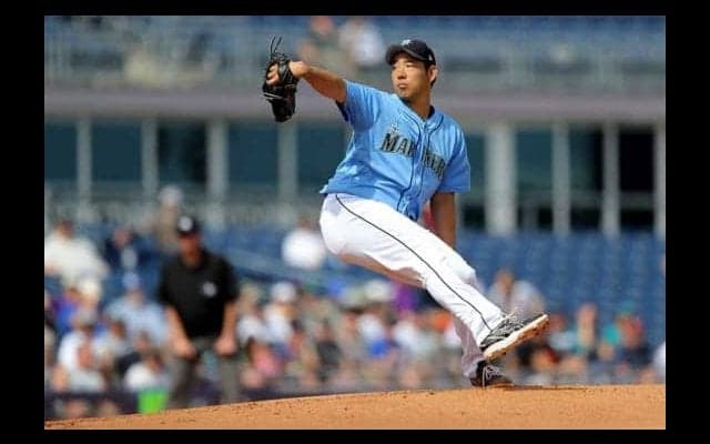 【MLB】菊池雄星、ボットをK斬り、153キロ！　味方拙守で2回2失点も上々のOP戦デビュー