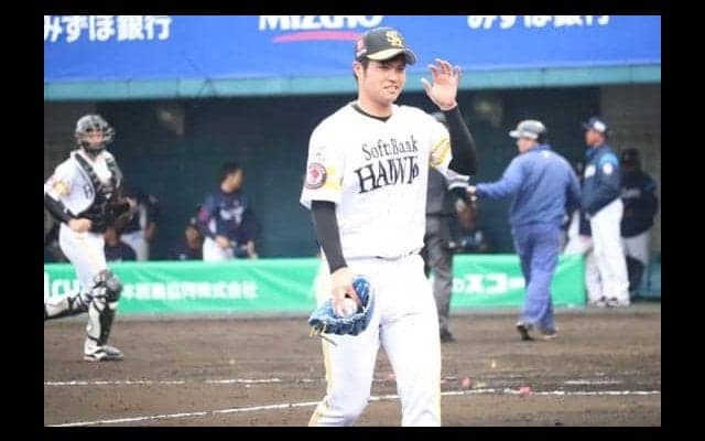 鷹ドラ1甲斐野「質を磨きたい」最速155キロ、バット粉砕の衝撃“デビュー”