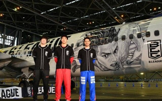 『B.LEAGUE JET』が今日から空を飛ぶ！馬場雄大も感激「Bリーグを知る機会に」