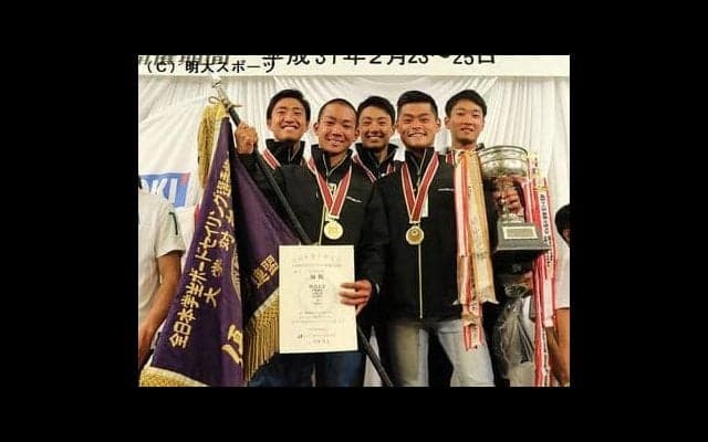 22年ぶり　インカレ団体戦優勝／全日本学生選手権大学対抗戦