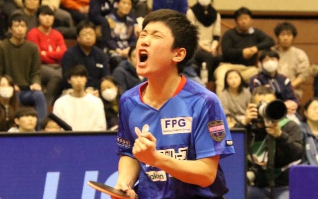 【卓球・トップ12】張本「仙台だから優勝できた」 地元で歓喜の初優勝