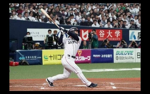 侍ジャパン新4番、オリ吉田正が弾丸満塁弾「積極的に強く振ろうと」