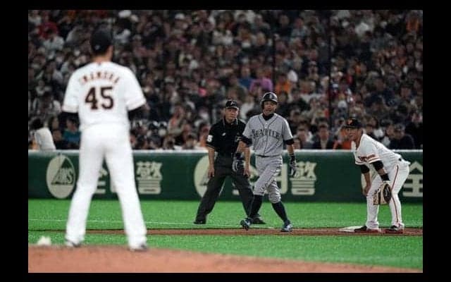 巨人今村、堂々の好投　5回5安打1失点、イチローを中飛、二ゴロに封じる