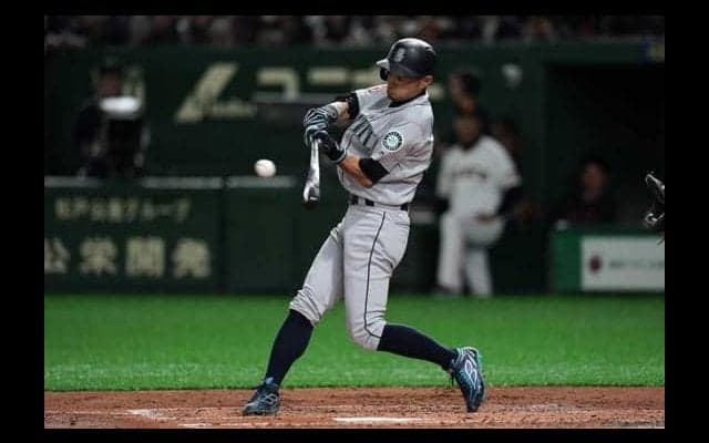 【MLB】イチロー、第1打席は坂本工にバット折られ一塁ゴロ　22打席連続ノーヒット