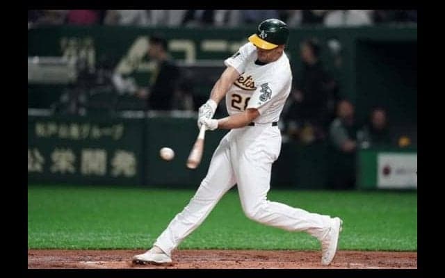 【MLB】アスレチックスの24歳大砲が右手手術…日本開幕第2戦で負傷