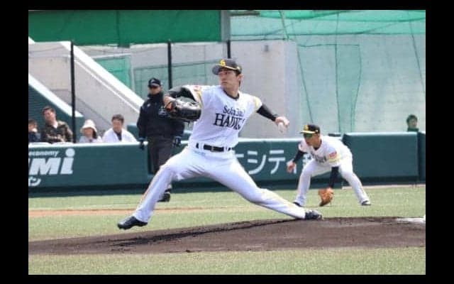 鷹・和田、319日ぶり実戦は2回無失点「肩のことを忘れて腕を振れて嬉しかった」