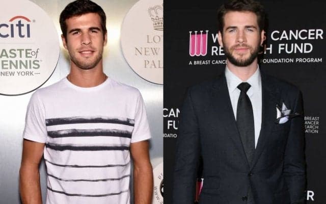 俳優 リアム・ヘムズワースに似ているテニス選手。「僕は4番目の兄弟なんだ」と冗談