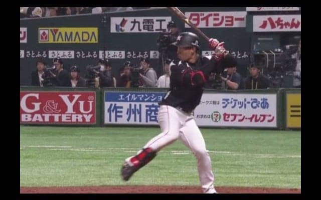 ロッテドラ1藤原、プロ初打点！　13打席ぶり安打がプロ初タイムリー