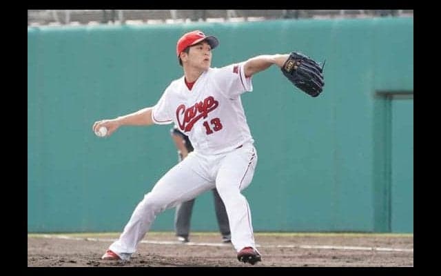 広島矢崎、4回0封の好救援も反省したワケ　「自分で何をしているんだと」