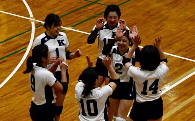 【バレーボール部女子】　大大谷大にストレート勝ちで、春季リーグ開幕白星！