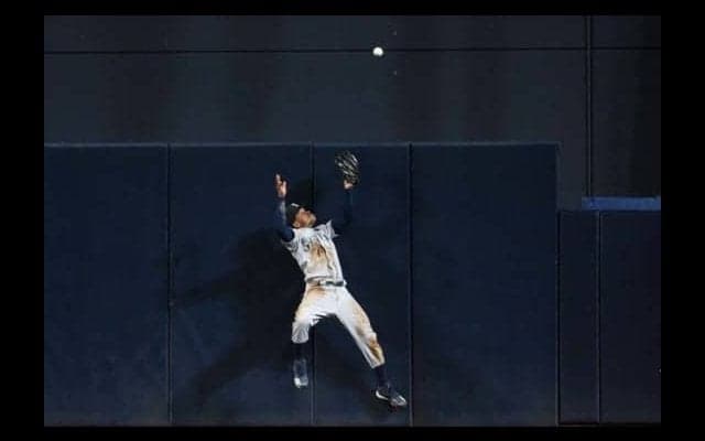 【MLB】外野手が本塁打“アシスト”　珍プレーへの投手のリアクションが「王道」と話題!?