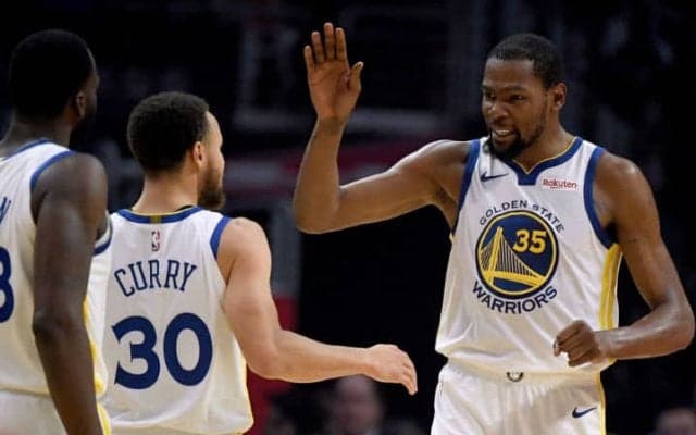 デュラントがプレーオフでのキャリアハイ50得点、ウォリアーズが第一関門を突破