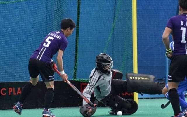 【陸上ホッケー部男子】　強豪天理大に０－８で敗北