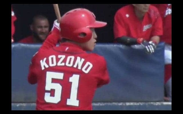 広島ドラ1小園、1軍昇格へアピール！　2軍戦で3点二塁打を含むマルチ安打