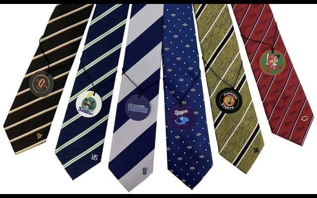 セ・リーグ6球団のモチーフタイが登場！「セントラル・リーグコラボネクタイ」発売