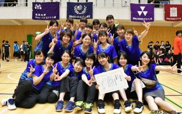【バドミントン部女子】 龍大に完敗も関西２位で春季リーグ戦閉幕