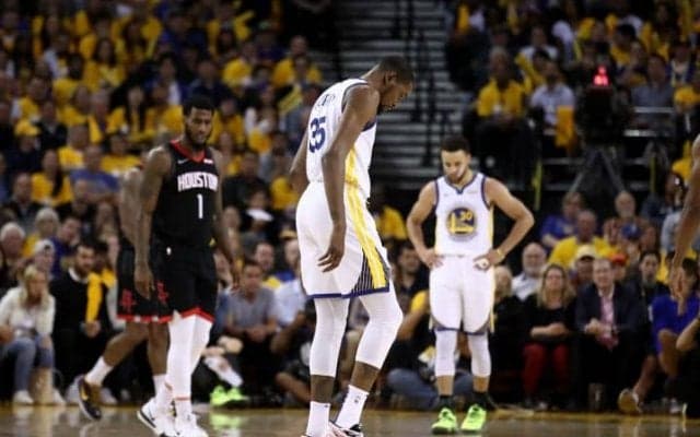 ふくらはぎを痛めたケビン・デュラント、ロケッツとのシリーズ残り2試合を欠場へ