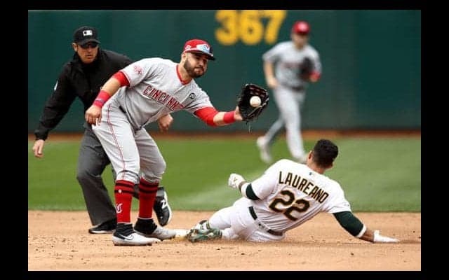 【MLB】「キャノン発射！」レッズ三塁手が見せた強肩スローが圧巻「とんでもない！」