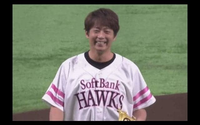 EXILE黒木啓司さんが豪快始球式、107キロに笑顔　3万超の女性ファンが沸く