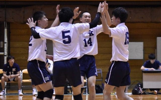 【バレーボール部男子】　甲南大にストレート勝利し、６勝４敗で最終戦へ