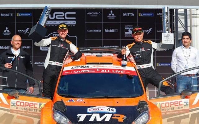 勝田貴元、初開催のWRCラリーチリでWRC2を制す