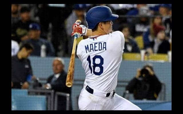 【MLB】前田健太、先制の2点適時打！　今季初適時打＆打点、詰まった打球に苦笑い